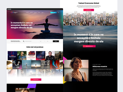Overcome Global - Website design app branding clean design landing personal developement ui ux webdesign website