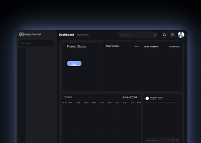 Insight Central (dashboard) - Transforming Teamwork and Project branding hastyhead minimal design motion graphics responsive saas ui uiux ux