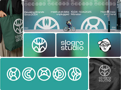 slogro studio - brand exploration abstract brand brand identity branding design design system dribbble exploration graphic design illustration logo logo design modern modern logo ui ux vector