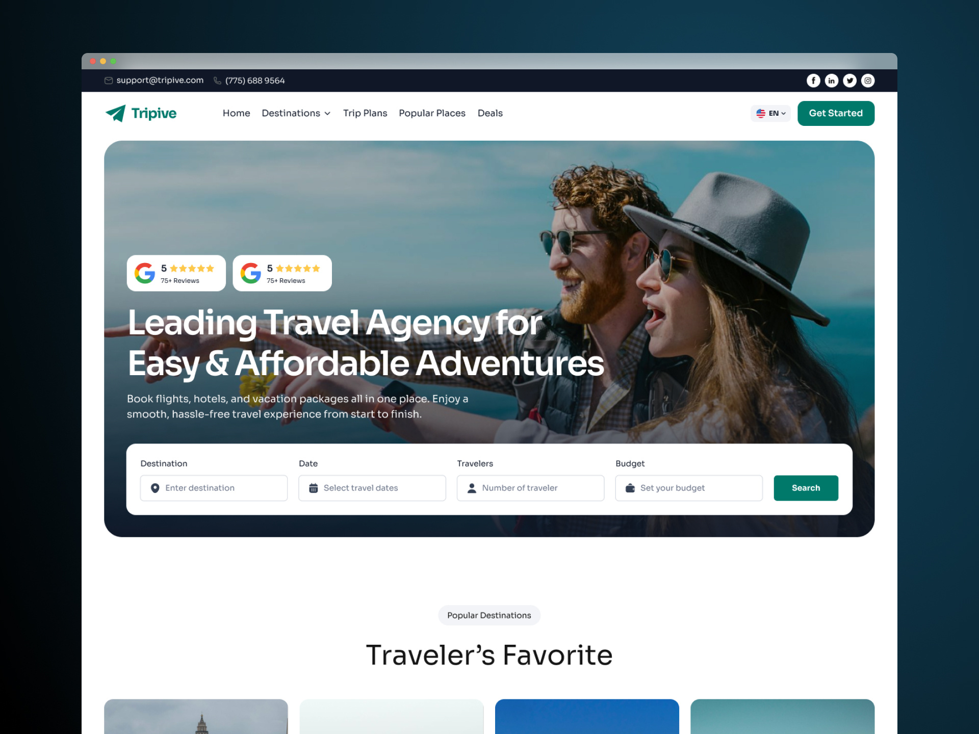 Tripive – Travel Booking Platform flight booking uiux high converting travel ux hotel booking platform luxury travel website tour booking platform uiux travel booking website travel website vacation planning app