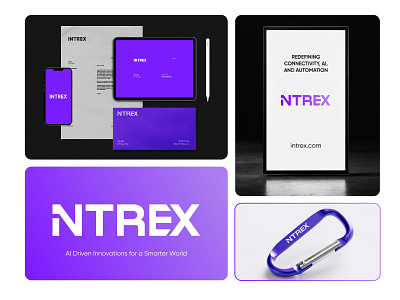 Intrex Technology Logo Design | Modern Tech Branding ai blockchain technology branding creative logo futuristic gradients innovation intrex logo logo logo design logo designer modern logo modern tech logo professional logo saas logo simple logo tech company branding technology logo typography typography logo