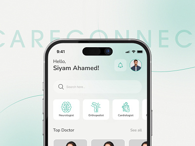 CareConnect – Doctor Appointment Booking App careconnect design lovers doctor appointment doctor booking dribbble figma design healthcare app mobile app design patient care telemedicine uiux design