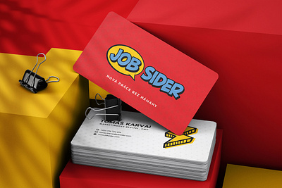 Jobsider branding business card cards corporate design graphic design ui vector