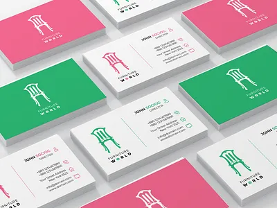 Furniture World Business Card branding corporate business card creative business card print design stationery