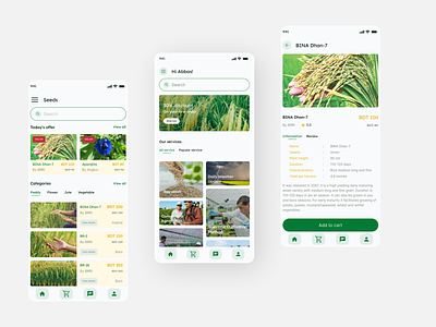 E-commerce Agriculture Business App Design agriculture agro instrument agronomist app design cultivation green landing page nature paddy scientific cultivation seed seeds ui ux weather