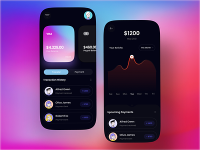 Fintech App app application banking branding dailyui dashboard design designer finance fintech investment ios payment trading ui uidesign uiux ux web webapp