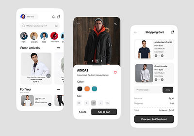 E-commerce Mobile App add to cart adidas app buy online design ecommerce ecommerce app mobile mobile app design mobile ui mobileapp shopping app ui ui design uiux ux