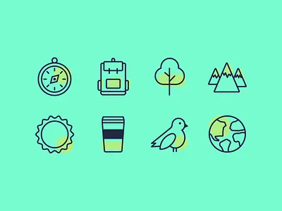 Icons: Adventure Series icons illustrator vector