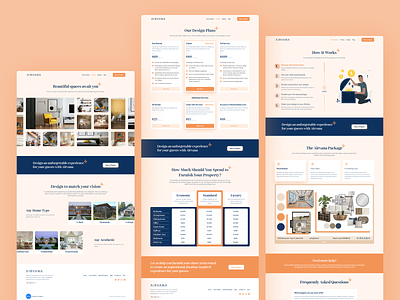 Airvana Webpages 2022 trends airbnb buy creative decor design furniture home home decor home type inner page interior landing page minimal rent sell trendy ui ux web design