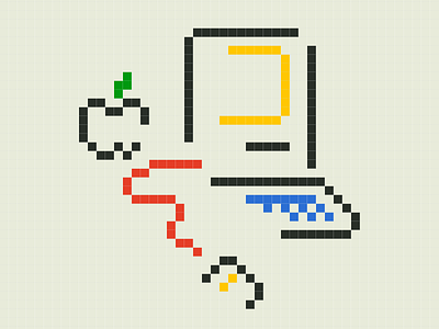 Macintosh System Software icon apple icon interface logo mac macintosh pixel ui
