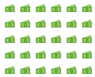 Money design flat icon illustration money