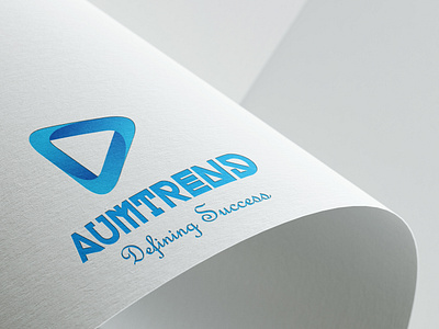 AUMTREND logo design 3d logo aumtrend logo creative logo design modern logo design triangle logo unique logo