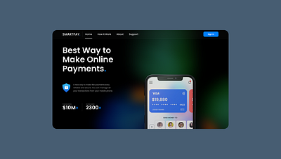 FinTech - Landing Page design landing landing page minimal ui web design