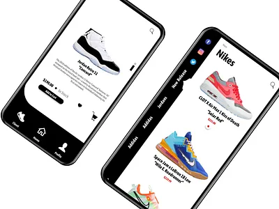 Sneaker App Design app design branding sneakers ui ux