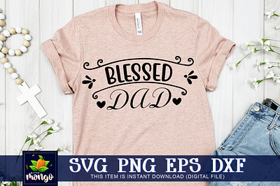 Blessed dad SVG christian svg