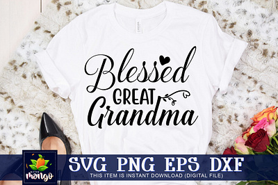 Blessed great grandma SVG png