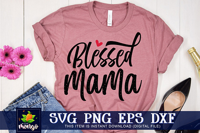 Blessed mama SVG png