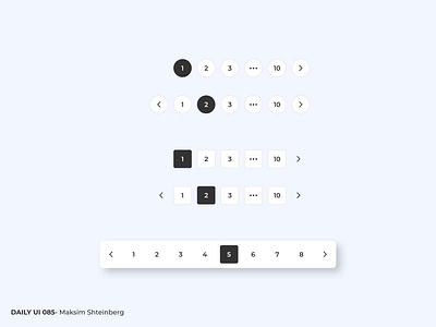 Daily UI Challenge 085 - Pagination app dailyui design landing page pages pagination ui uidesign website