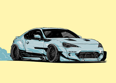 Drift King - Vector Illustration adobe art artist car design digitalart doodle drawing graphicdesign illustration illustrator vect