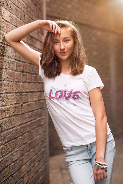 Love Life cute fun lettering print retro t shirt design typography