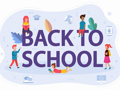 Back to School Background Vector Design back to school child childern children childrens design education free freebie graphics high school highschool illustration learn learner learning school schools vector