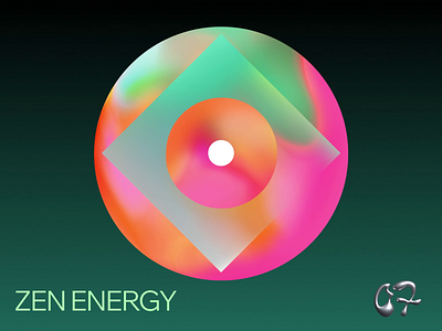 Zen energy animation bw circle design editor x gradient graphic design hover interaction interactive rotate sea zen zen energy