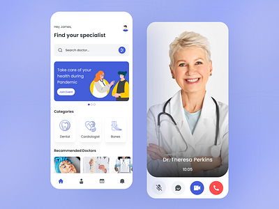 Doctor Consultation App UI branding doctor app doctor booking healthcare home hosptial login mobile app mobile ui project signup ui ux