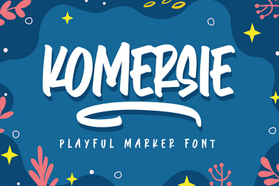 Komersie - Playful Marker font handwrittenfont scriptfont typography