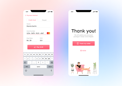 Daily UI 01 - Credit Card Checkout design ui