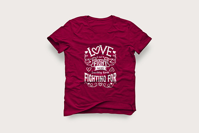 Lettering/typography t shirt design modern