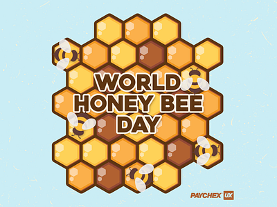 World Honey Bee Day animation bee beeday bees design graphics honeybee honeycomb icon illustration motion graphics