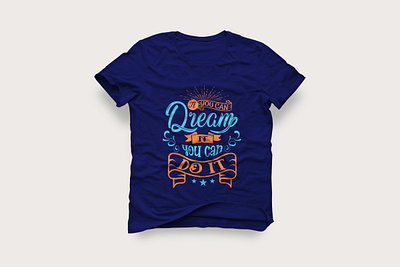 Lettering/typography t shirt design modern motivational typhography