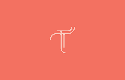 T branding design graphic identity illustrator karolienpauly letter logo typography vector