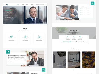 Business Website Landing Page business design flat design landing page ui uidesign ux design website