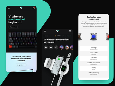 Vissles Mobile Website branding design ecommerce interface mobile mobile interface mobile ui mobile web ui web web design