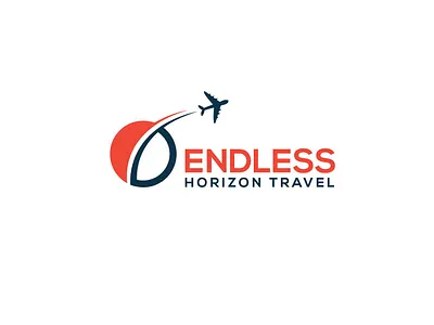 ENDLESS HORIZON TRAVEL brand identity branding design graphic design logo logodesign vector