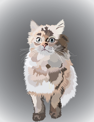 Vector Art of a Cat art graphic design illustration vector