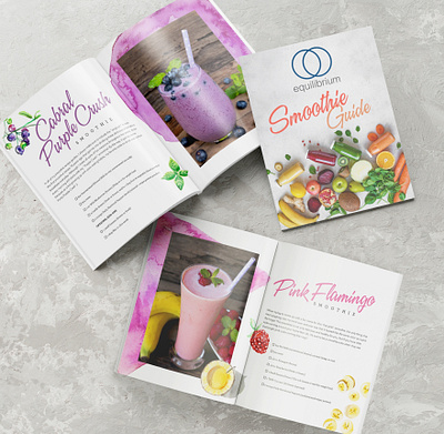 Smoothie Guide design indesign print typography