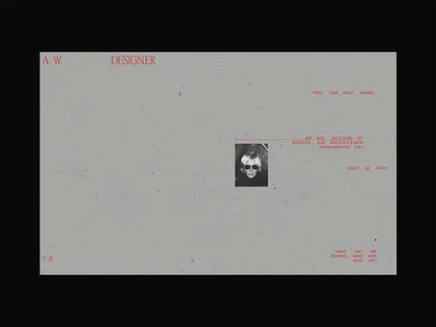 A.W. branding design digital digital design editorial illustration inspiration layout poster typography ui uidesign visual design