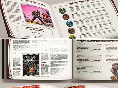 Lost Worlds of Josh Kirby Mission Log book design game indesign print puzzle