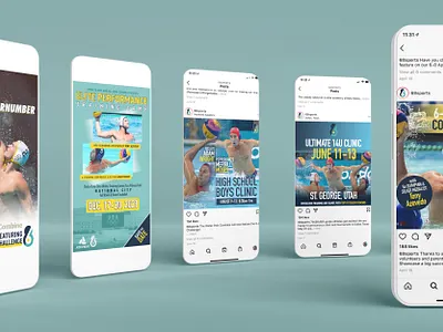 6-8 Sports Social Media branding design instagram media photoshop social