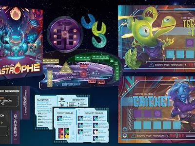 Mission Catastrophe board game board game design game illustrator kickstarter photoshop