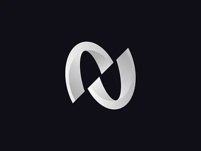 N logo Nickel 3d logo awesome logo clean logo graphic design logo logo branding logo ideas logo inspiration minimalist logo modern logo n n logo n monogram nickel professional logo silver