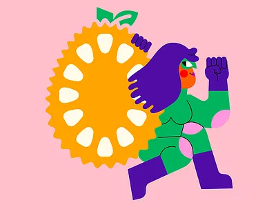 Adobe CoCreate: Ting's Jackfruit Chips adobe branding charater design chips cocreate illustration jackfruit jhonny núñez tings