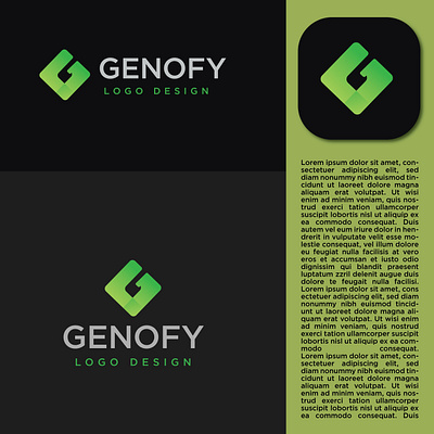 Genofy [ G Letter Logo] 3d arifin branding design g letter logo genofy graphic design illustration logo minimalist tanvir ui