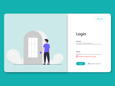 Tela de Login graphic design ui ux