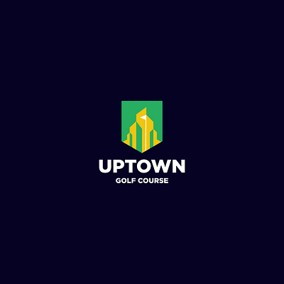 Uptown - Golf Course app applications colorful course design golf golfcourse icon illustration logo modern software uptown