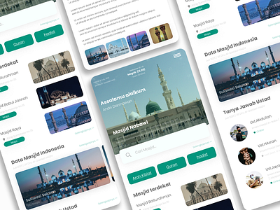 Mobile Mosque Application indonesia mobile ui