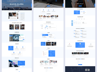 Website Design blue branding business design ui website