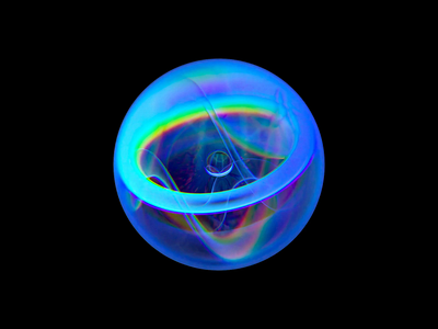 Vitality sphere bastard blender blue gradient icon illustration sphere variety wantline